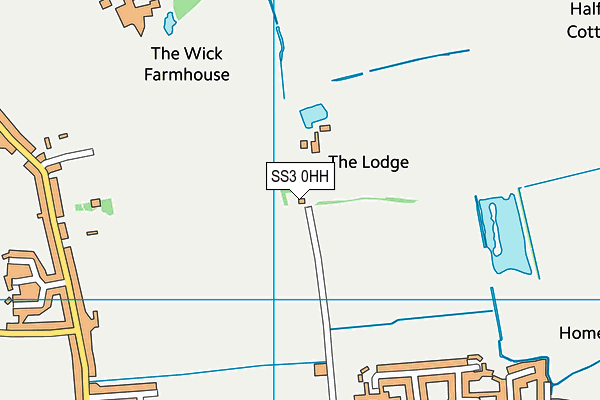 SS3 0HH map - OS VectorMap District (Ordnance Survey) SS3 0HH map - OS VectorMap District (Ordnance Survey)