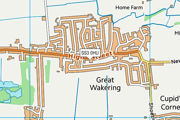 SS3 0HU map - OS VectorMap District (Ordnance Survey) SS3 0HU map - OS VectorMap District (Ordnance Survey)