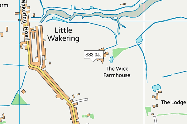 SS3 0JJ map - OS VectorMap District (Ordnance Survey) SS3 0JJ map - OS VectorMap District (Ordnance Survey)