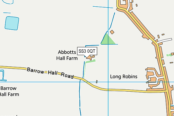 SS3 0QT map - OS VectorMap District (Ordnance Survey) SS3 0QT map - OS VectorMap District (Ordnance Survey)
