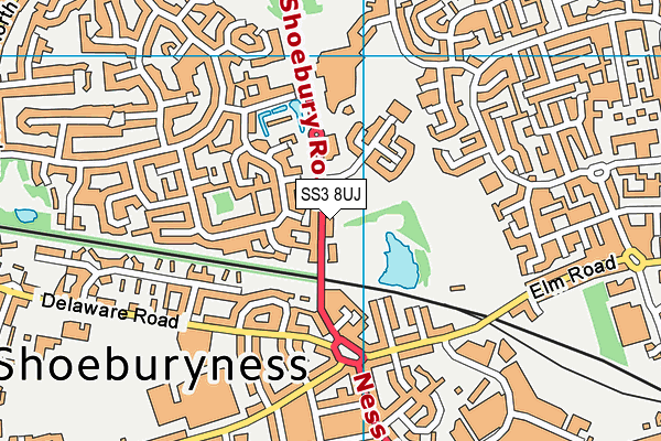 SS3 8UJ map - OS VectorMap District (Ordnance Survey) SS3 8UJ map - OS VectorMap District (Ordnance Survey)