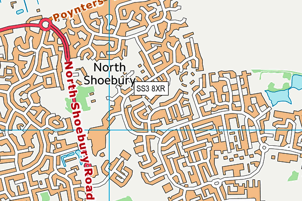 SS3 8XR map - OS VectorMap District (Ordnance Survey) SS3 8XR map - OS VectorMap District (Ordnance Survey)
