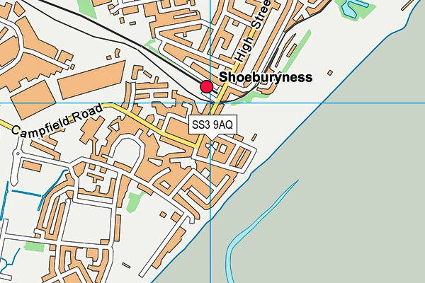 SS3 9AQ map - OS VectorMap District (Ordnance Survey) SS3 9AQ map - OS VectorMap District (Ordnance Survey)
