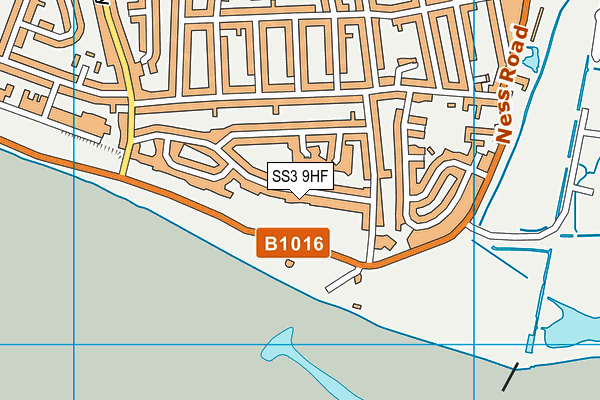 SS3 9HF map - OS VectorMap District (Ordnance Survey) SS3 9HF map - OS VectorMap District (Ordnance Survey)