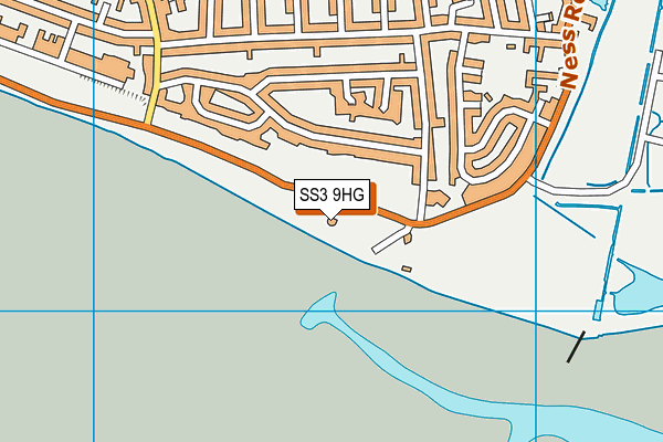 SS3 9HG map - OS VectorMap District (Ordnance Survey) SS3 9HG map - OS VectorMap District (Ordnance Survey)
