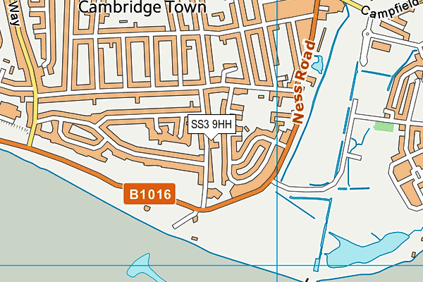 SS3 9HH map - OS VectorMap District (Ordnance Survey) SS3 9HH map - OS VectorMap District (Ordnance Survey)