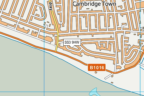SS3 9HW map - OS VectorMap District (Ordnance Survey) SS3 9HW map - OS VectorMap District (Ordnance Survey)