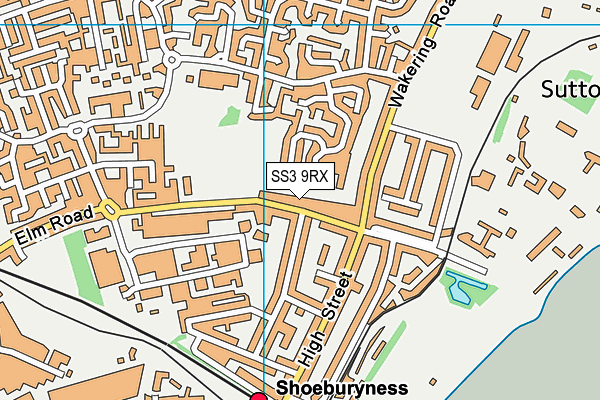 SS3 9RX map - OS VectorMap District (Ordnance Survey) SS3 9RX map - OS VectorMap District (Ordnance Survey)