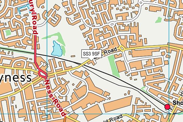 SS3 9SF map - OS VectorMap District (Ordnance Survey) SS3 9SF map - OS VectorMap District (Ordnance Survey)