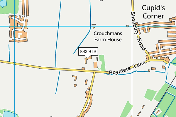 SS3 9TS map - OS VectorMap District (Ordnance Survey) SS3 9TS map - OS VectorMap District (Ordnance Survey)