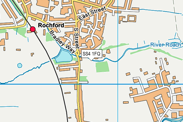 SS4 1FQ map - OS VectorMap District (Ordnance Survey) SS4 1FQ map - OS VectorMap District (Ordnance Survey)
