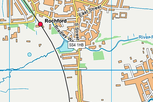 SS4 1HB map - OS VectorMap District (Ordnance Survey) SS4 1HB map - OS VectorMap District (Ordnance Survey)
