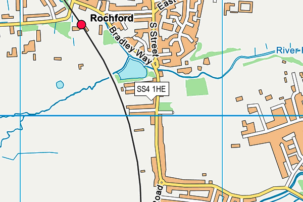 SS4 1HE map - OS VectorMap District (Ordnance Survey) SS4 1HE map - OS VectorMap District (Ordnance Survey)