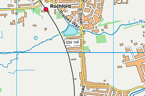SS4 1HF map - OS VectorMap District (Ordnance Survey) SS4 1HF map - OS VectorMap District (Ordnance Survey)