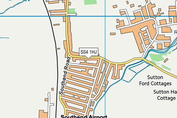 SS4 1HJ map - OS VectorMap District (Ordnance Survey) SS4 1HJ map - OS VectorMap District (Ordnance Survey)