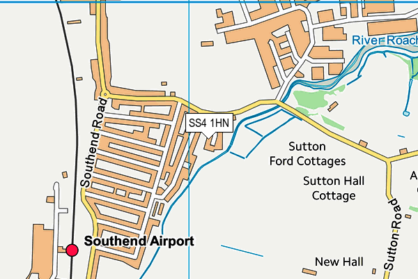 SS4 1HN map - OS VectorMap District (Ordnance Survey) SS4 1HN map - OS VectorMap District (Ordnance Survey)