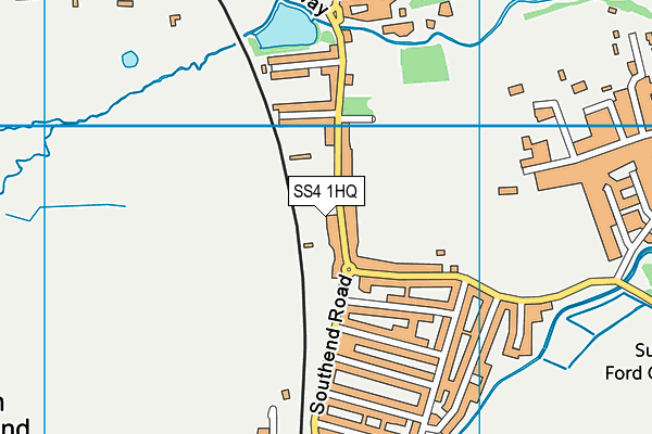 SS4 1HQ map - OS VectorMap District (Ordnance Survey) SS4 1HQ map - OS VectorMap District (Ordnance Survey)