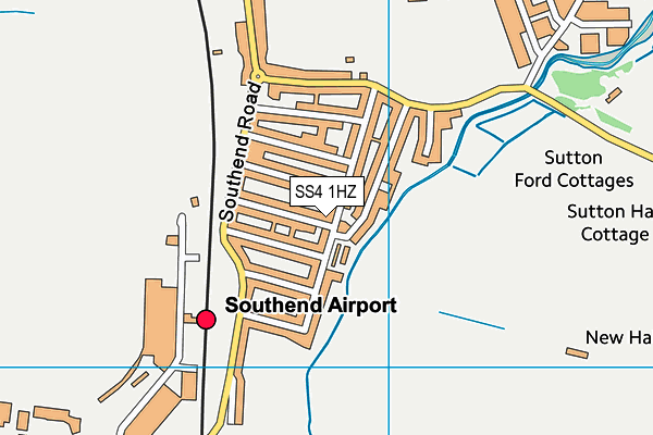 SS4 1HZ map - OS VectorMap District (Ordnance Survey) SS4 1HZ map - OS VectorMap District (Ordnance Survey)