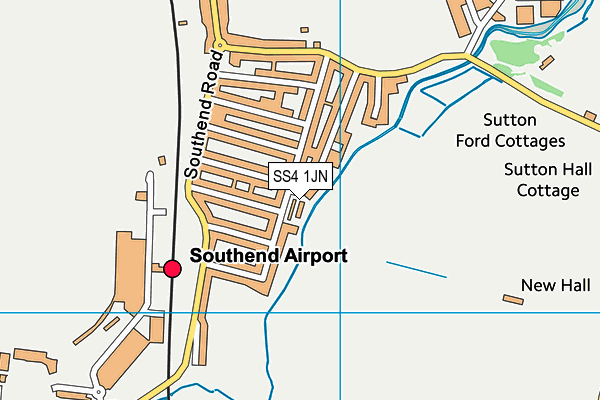 SS4 1JN map - OS VectorMap District (Ordnance Survey) SS4 1JN map - OS VectorMap District (Ordnance Survey)