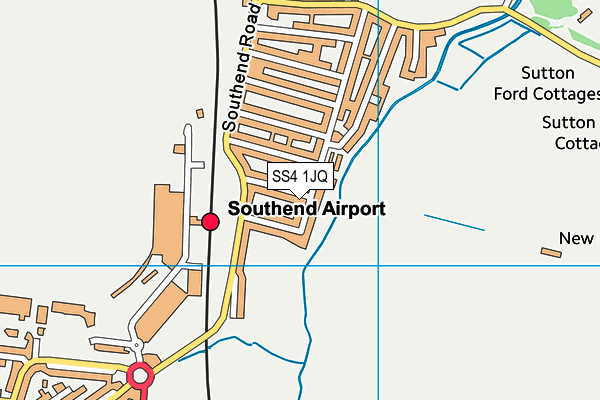 SS4 1JQ map - OS VectorMap District (Ordnance Survey) SS4 1JQ map - OS VectorMap District (Ordnance Survey)