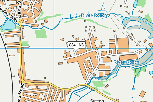 SS4 1NB map - OS VectorMap District (Ordnance Survey) SS4 1NB map - OS VectorMap District (Ordnance Survey)