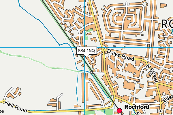 SS4 1NQ map - OS VectorMap District (Ordnance Survey)
