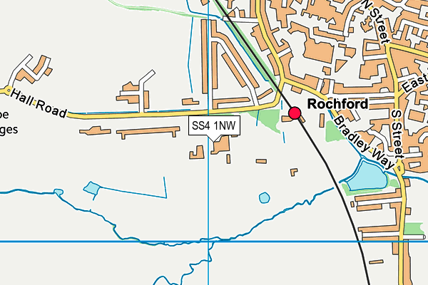 SS4 1NW map - OS VectorMap District (Ordnance Survey) SS4 1NW map - OS VectorMap District (Ordnance Survey)