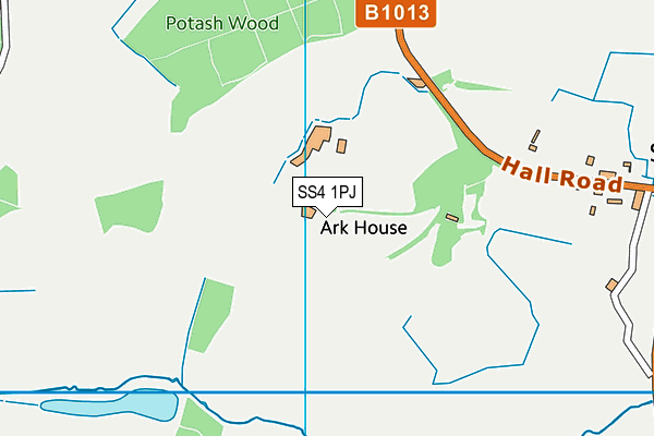SS4 1PJ map - OS VectorMap District (Ordnance Survey) SS4 1PJ map - OS VectorMap District (Ordnance Survey)