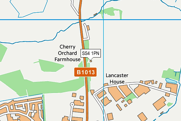 SS4 1PN map - OS VectorMap District (Ordnance Survey) SS4 1PN map - OS VectorMap District (Ordnance Survey)