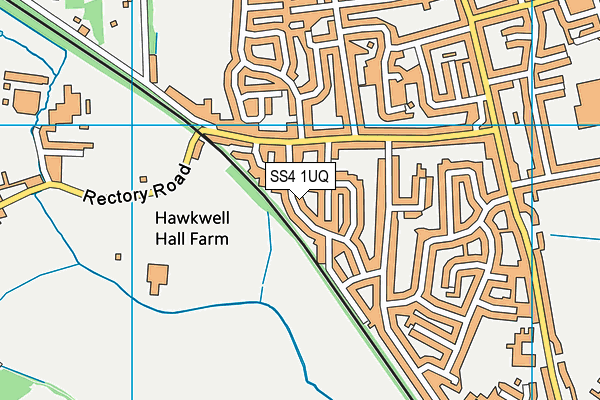 SS4 1UQ map - OS VectorMap District (Ordnance Survey) SS4 1UQ map - OS VectorMap District (Ordnance Survey)