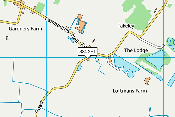SS4 2ET map - OS VectorMap District (Ordnance Survey) SS4 2ET map - OS VectorMap District (Ordnance Survey)