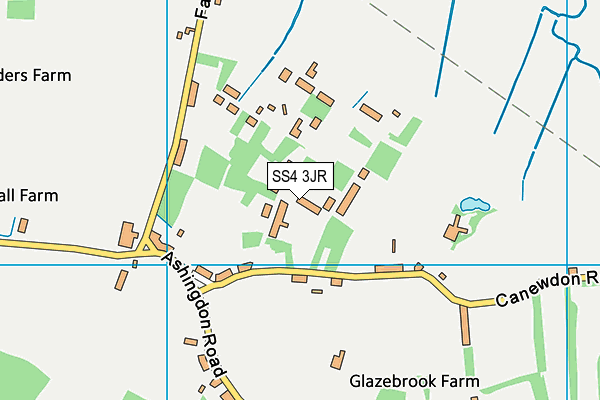 SS4 3JR map - OS VectorMap District (Ordnance Survey) SS4 3JR map - OS VectorMap District (Ordnance Survey)