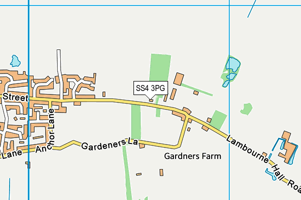 SS4 3PG map - OS VectorMap District (Ordnance Survey) SS4 3PG map - OS VectorMap District (Ordnance Survey)