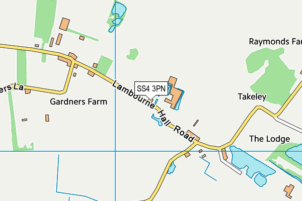 SS4 3PN map - OS VectorMap District (Ordnance Survey) SS4 3PN map - OS VectorMap District (Ordnance Survey)