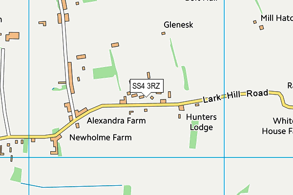 SS4 3RZ map - OS VectorMap District (Ordnance Survey) SS4 3RZ map - OS VectorMap District (Ordnance Survey)