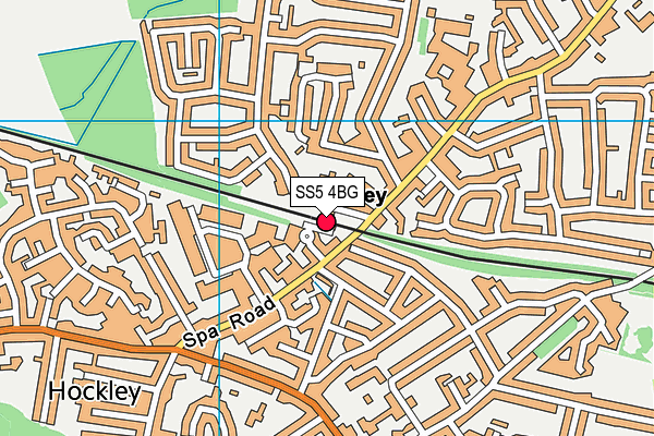 SS5 4BG map - OS VectorMap District (Ordnance Survey) SS5 4BG map - OS VectorMap District (Ordnance Survey)