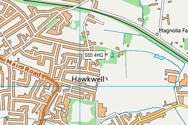 SS5 4HQ map - OS VectorMap District (Ordnance Survey) SS5 4HQ map - OS VectorMap District (Ordnance Survey)