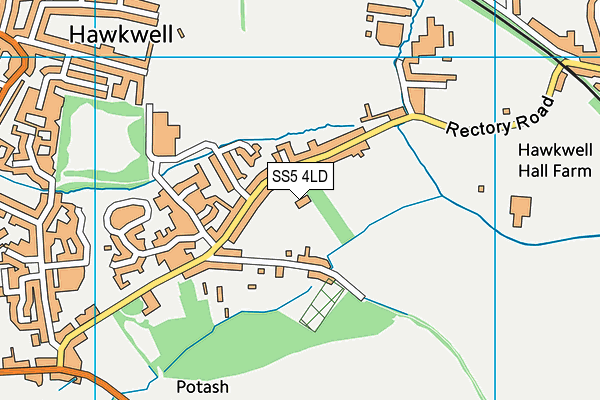 SS5 4LD map - OS VectorMap District (Ordnance Survey) SS5 4LD map - OS VectorMap District (Ordnance Survey)