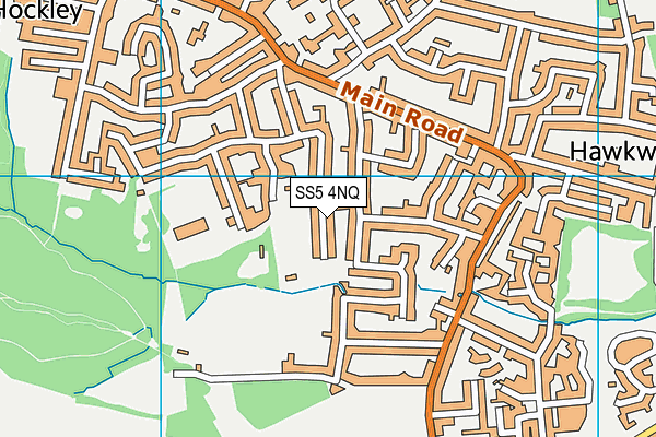 SS5 4NQ map - OS VectorMap District (Ordnance Survey) SS5 4NQ map - OS VectorMap District (Ordnance Survey)