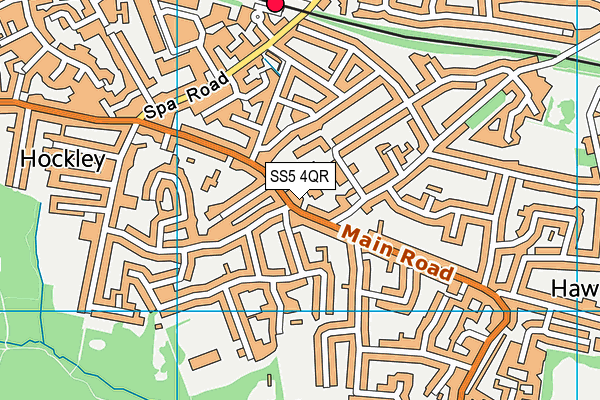 SS5 4QR map - OS VectorMap District (Ordnance Survey) SS5 4QR map - OS VectorMap District (Ordnance Survey)