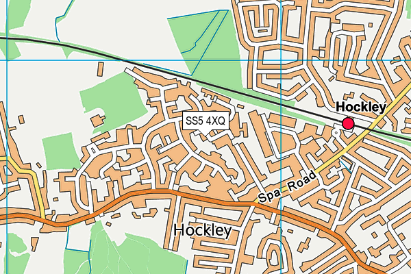 SS5 4XQ map - OS VectorMap District (Ordnance Survey) SS5 4XQ map - OS VectorMap District (Ordnance Survey)