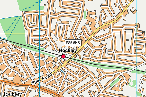 SS5 5HB map - OS VectorMap District (Ordnance Survey) SS5 5HB map - OS VectorMap District (Ordnance Survey)