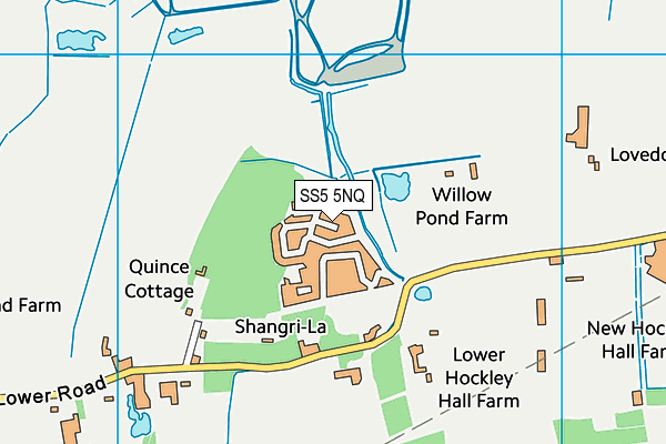 SS5 5NQ map - OS VectorMap District (Ordnance Survey) SS5 5NQ map - OS VectorMap District (Ordnance Survey)
