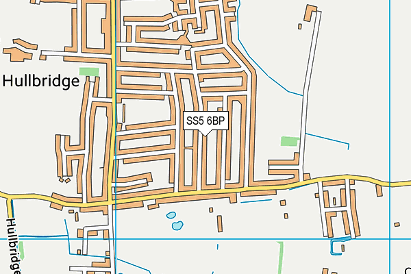 SS5 6BP map - OS VectorMap District (Ordnance Survey) SS5 6BP map - OS VectorMap District (Ordnance Survey)