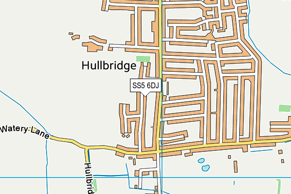 SS5 6DJ map - OS VectorMap District (Ordnance Survey) SS5 6DJ map - OS VectorMap District (Ordnance Survey)