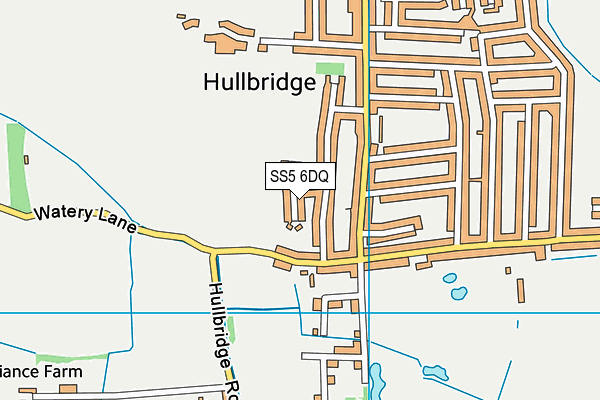 SS5 6DQ map - OS VectorMap District (Ordnance Survey) SS5 6DQ map - OS VectorMap District (Ordnance Survey)