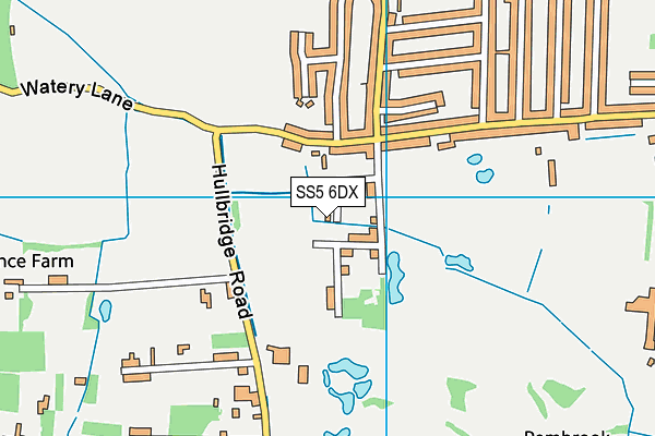SS5 6DX map - OS VectorMap District (Ordnance Survey) SS5 6DX map - OS VectorMap District (Ordnance Survey)