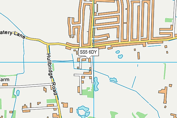 SS5 6DY map - OS VectorMap District (Ordnance Survey) SS5 6DY map - OS VectorMap District (Ordnance Survey)