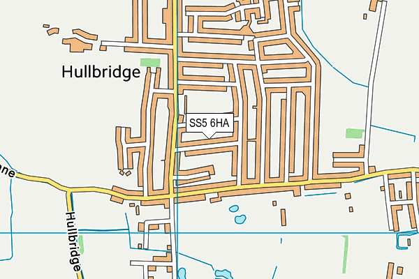 SS5 6HA map - OS VectorMap District (Ordnance Survey)