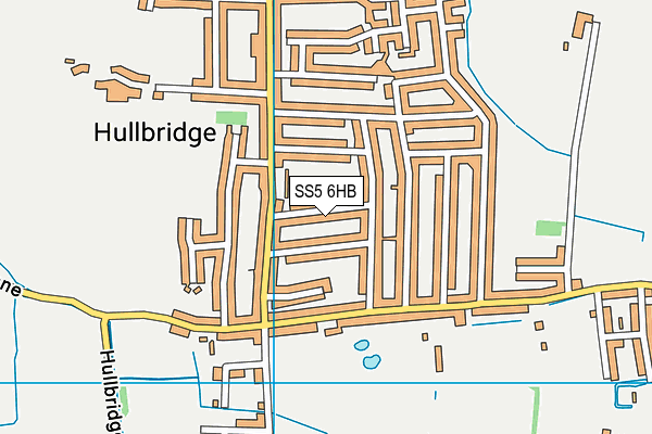SS5 6HB map - OS VectorMap District (Ordnance Survey) SS5 6HB map - OS VectorMap District (Ordnance Survey)